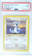 V1948: 1999: Dratini: 26/102: Shadowless: Game: PSA: 9: MINT: 103769428
